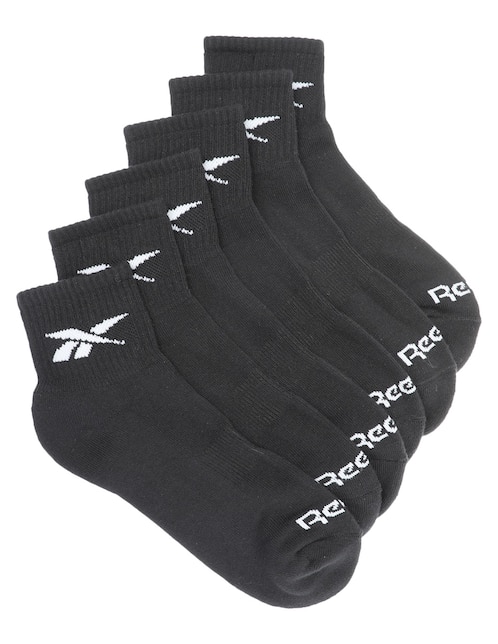 Set de calcetín transpirable Reebok de algodón para hombre 6 pares