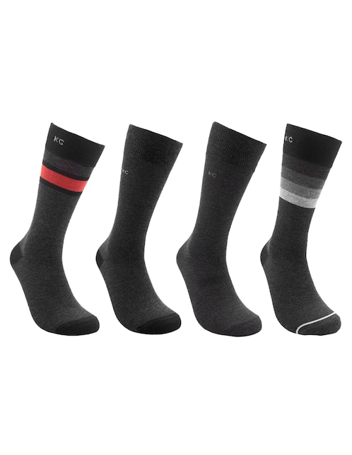 Set de calcetín comfort Kenneth Cole de algodón para hombre 4 pares