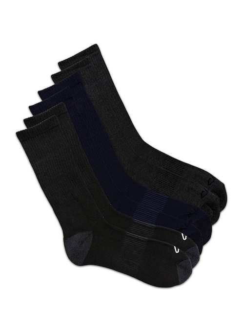 Set de calceta comfort de algodón para hombre 6 pares 1