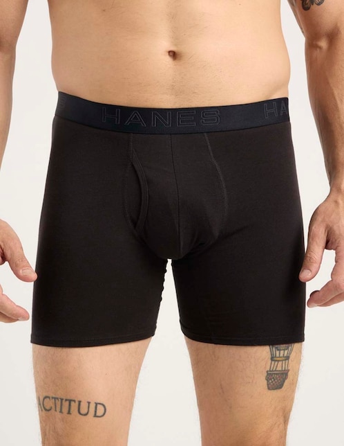 BOXER HANES, EG, NEGRO 0UCPS