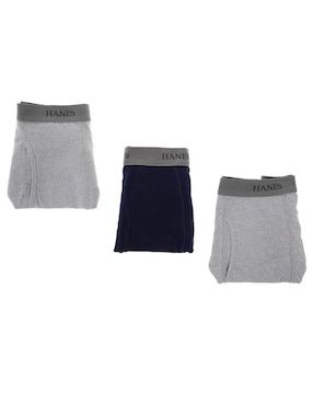 Bóxer Hanes de algodón para hombre 3 piezas