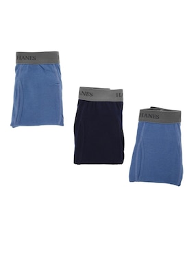 Bóxer Hanes de algodón para hombre 3 piezas