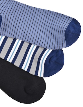 Set de calcetín comfort Contempo de algodón para hombre 3 pares