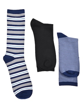 Set de calcetín comfort Contempo de algodón para hombre 3 pares
