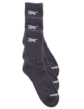Set de calceta transpirable Reebok de algodón para hombre 3 pares