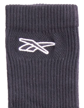 Set de calceta transpirable Reebok de algodón para hombre 3 pares
