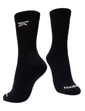 Set de calceta transpirable Reebok de algodón para hombre 3 pares