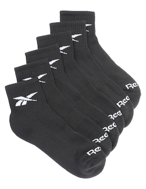 Set de calcetín transpirable Reebok de algodón para hombre 6 pares