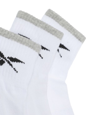 Set de calcetín transpirable Reebok de algodón para hombre 3 pares