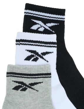 Set de calcetín comfort Reebok de algodón para hombre 3 pares