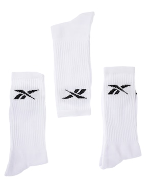 Set de calceta Reebok de algodón para hombre 3 pares