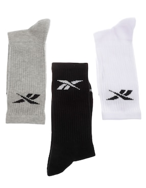Set de calceta Reebok de algodón para hombre 3 pares