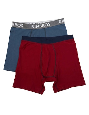 Set bóxer brief de algodón Rinbros para hombre 2 piezas