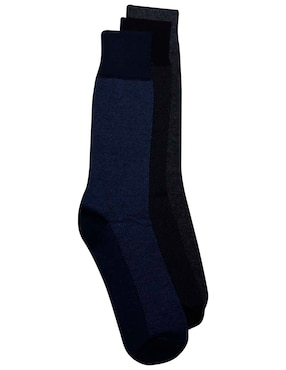 Set de calceta comfort Perry Ellis para hombre 3 pares