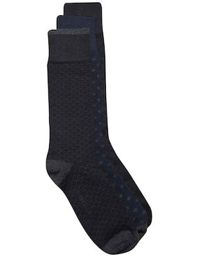 Set de calceta comfort Perry Ellis para hombre 3 pares