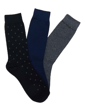 Set de calcetín comfort Contempo de algodón para hombre 3 pares