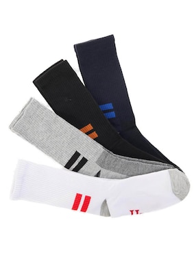 Set de calceta comfort Hanes para hombre 4 pares