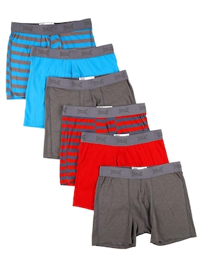 Set bóxer Everlast de algodón para hombre 6 piezas