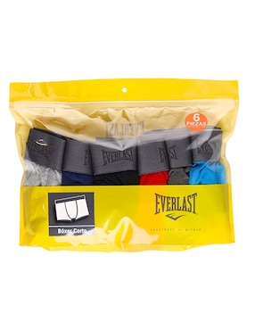 Set bóxer Everlast de algodón para hombre 6 piezas