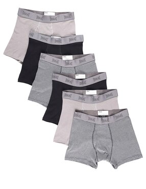 Set bóxer Everlast de algodón para hombre 6 piezas