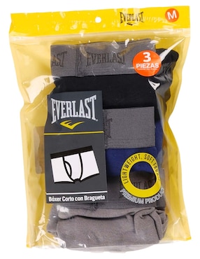 Set bóxer Everlast de algodón para hombre 3 piezas