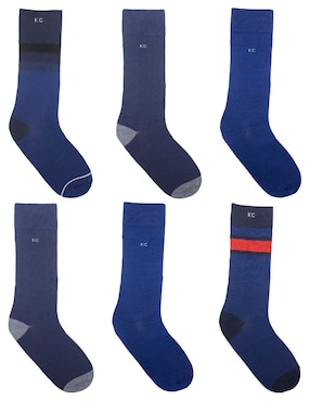 Set de calcetín transpirable Kenneth Cole de algodón para hombre 4 pares