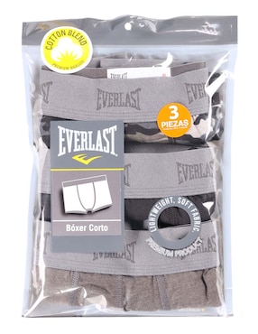 Set bóxer Everlast de algodón para hombre 3 piezas