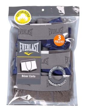 Set bóxer Everlast de algodón para hombre 3 piezas