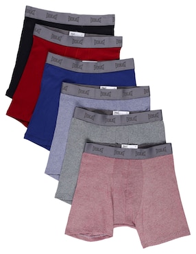 Set bóxer trunk Everlast de algodón para hombre 6 piezas