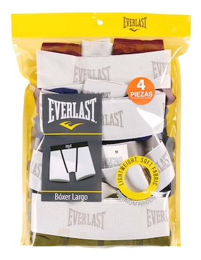 Set bóxer Everlast de algodón para hombre 4 piezas