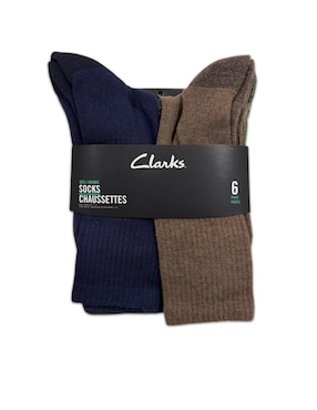 Set de calcetín comfort Clarks de algodón para hombre 6 pares