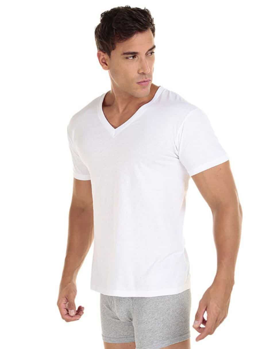 Playera cuello V para hombre 7