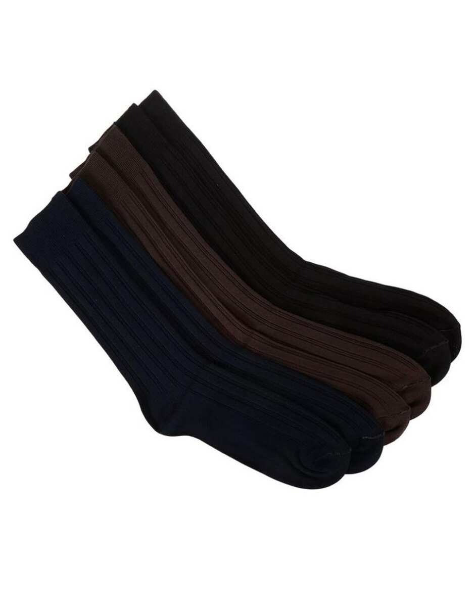 Set de calceta de algodón para hombre 3 pares