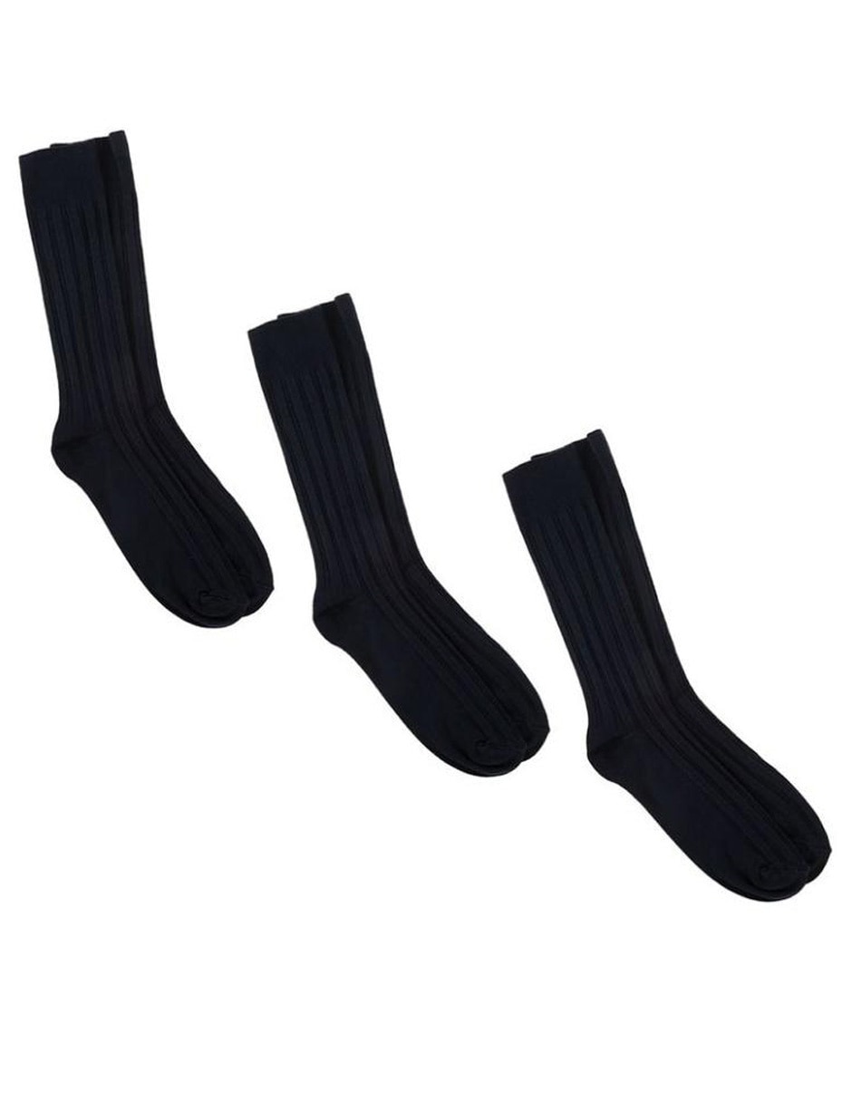 Set de calceta de algodón para hombre 3 pares Set de calceta de algodón para hombre 3 pares