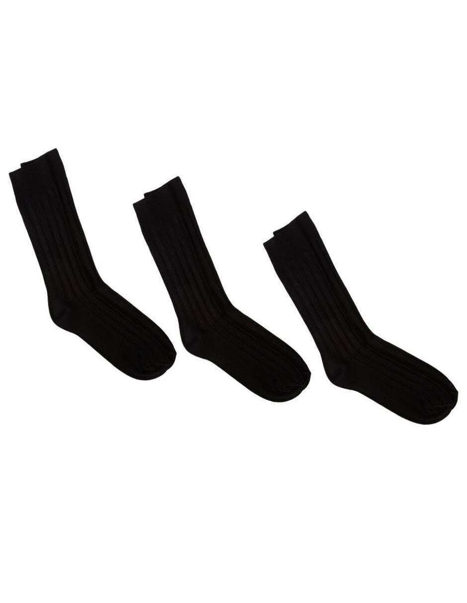 Set de calceta de algodón para hombre 3 pares