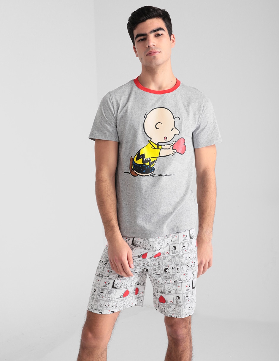 Sermón Transistor Sociable Conjunto pijama Peanuts estampado Charlie Brown | Suburbia.com.mx