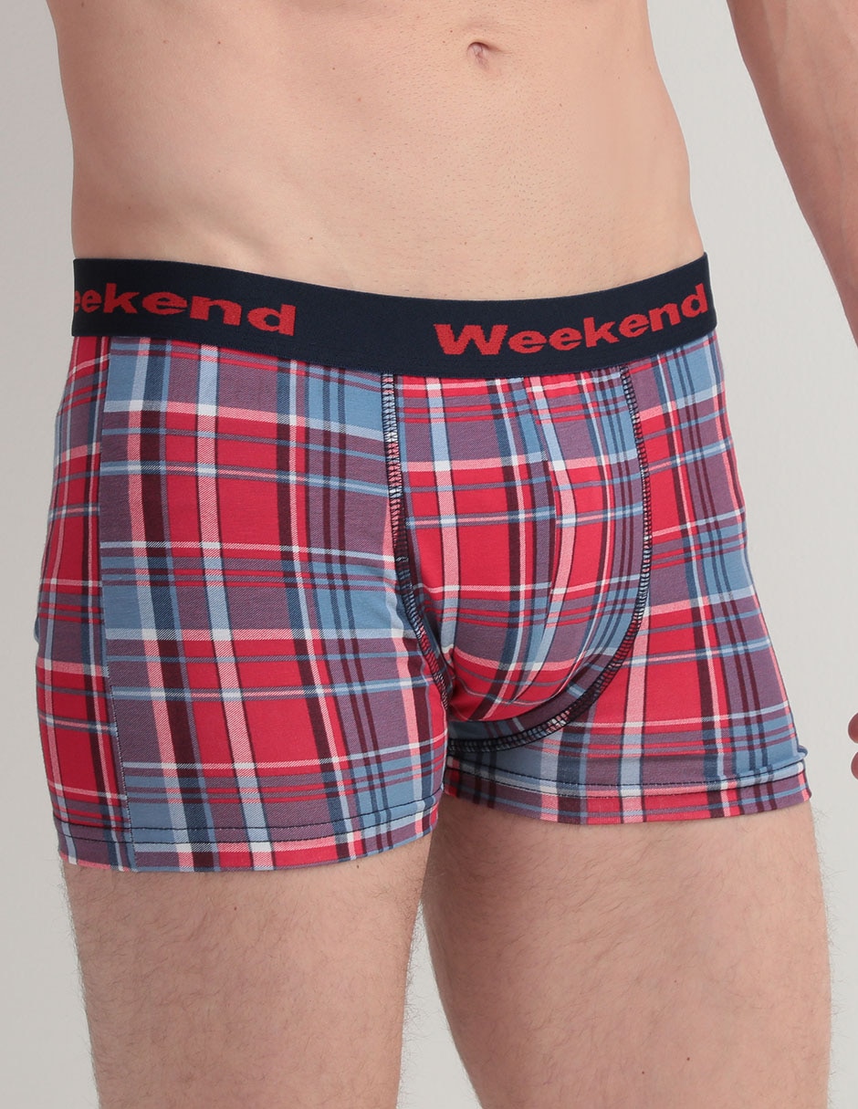 Set B—xer Trunk Weekend De Algod—n Para Hombre 3 Piezas