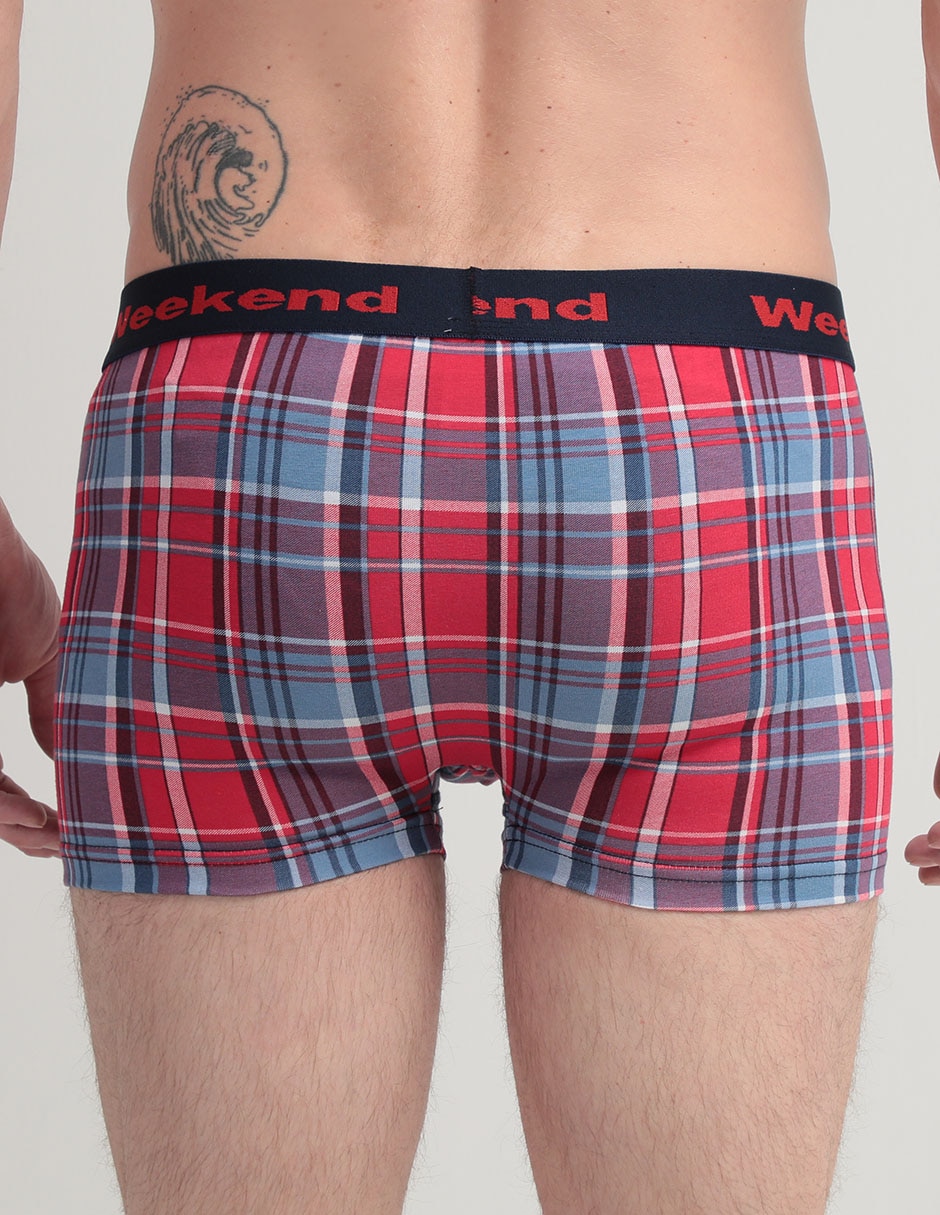 Set B—xer Trunk Weekend De Algod—n Para Hombre 3 Piezas