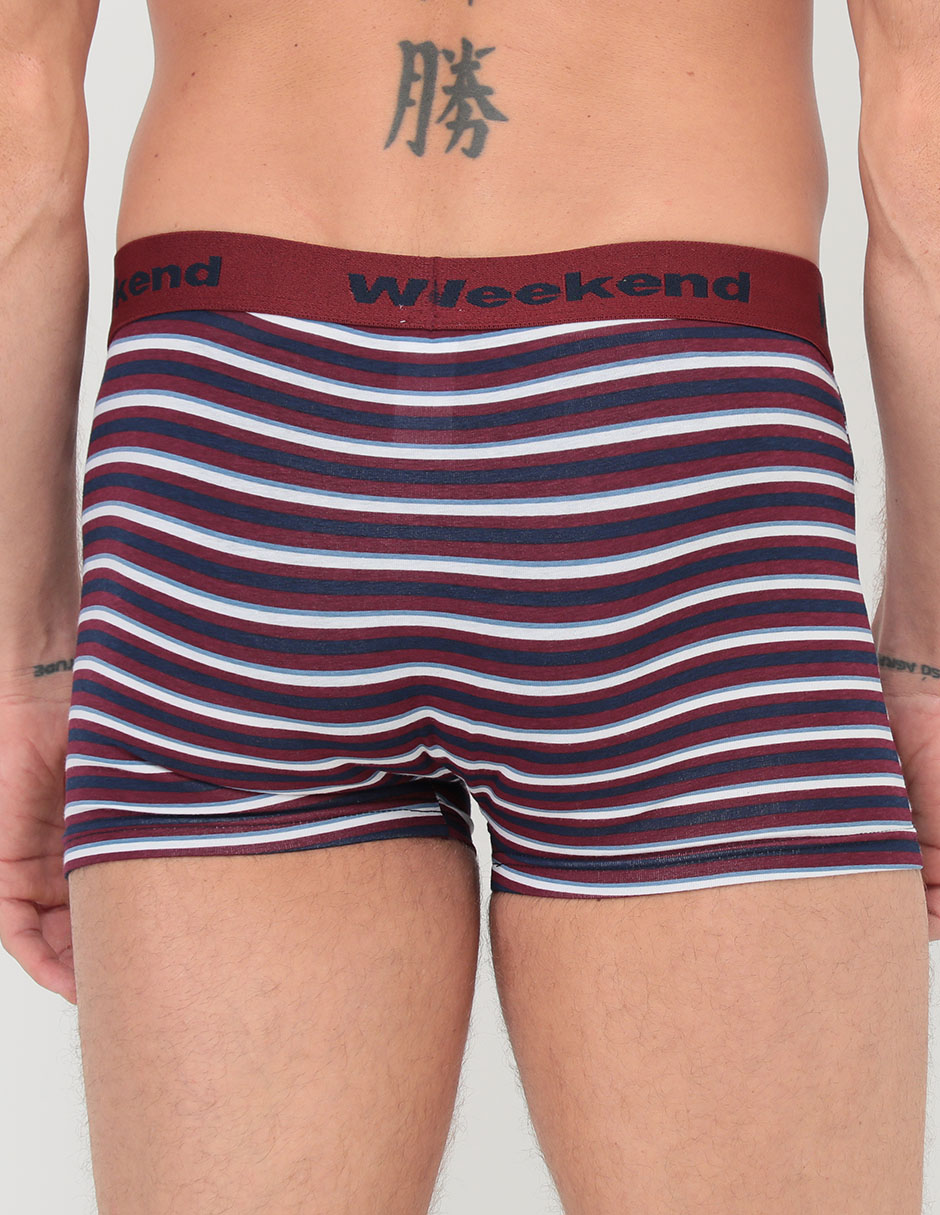 Bóxer trunk de algodón para hombre 3 piezas 4