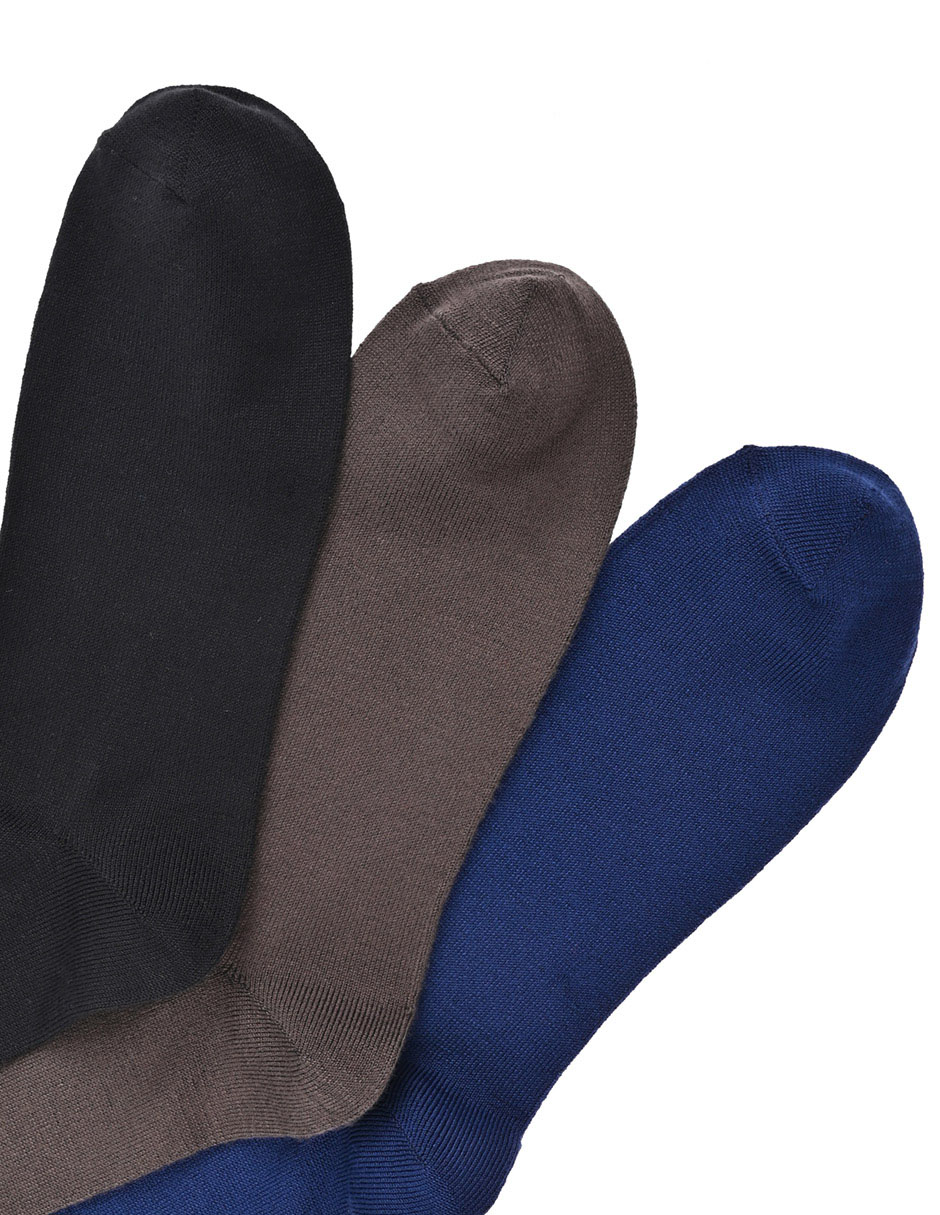 Set de calcetín transpirable de algodón para hombre 3 pares 3