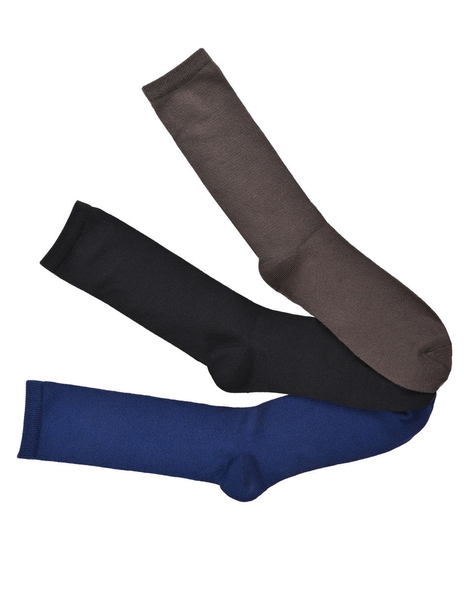 Set de calcetín transpirable de algodón para hombre 3 pares 4