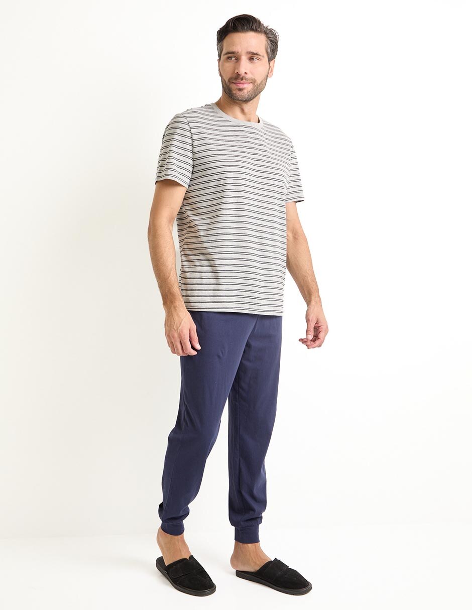 Playera pijama para hombre de algodón 2