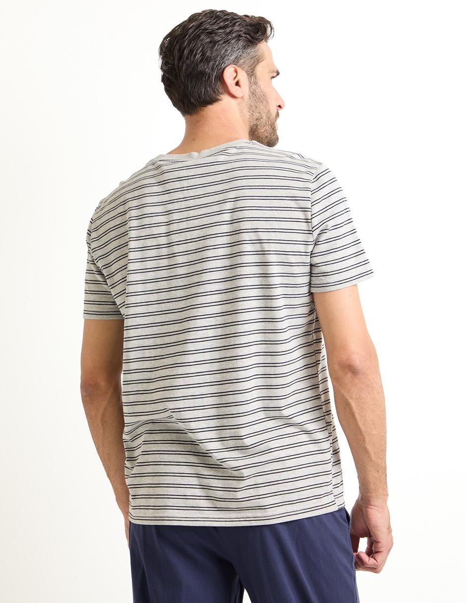 Playera pijama para hombre de algodón 4