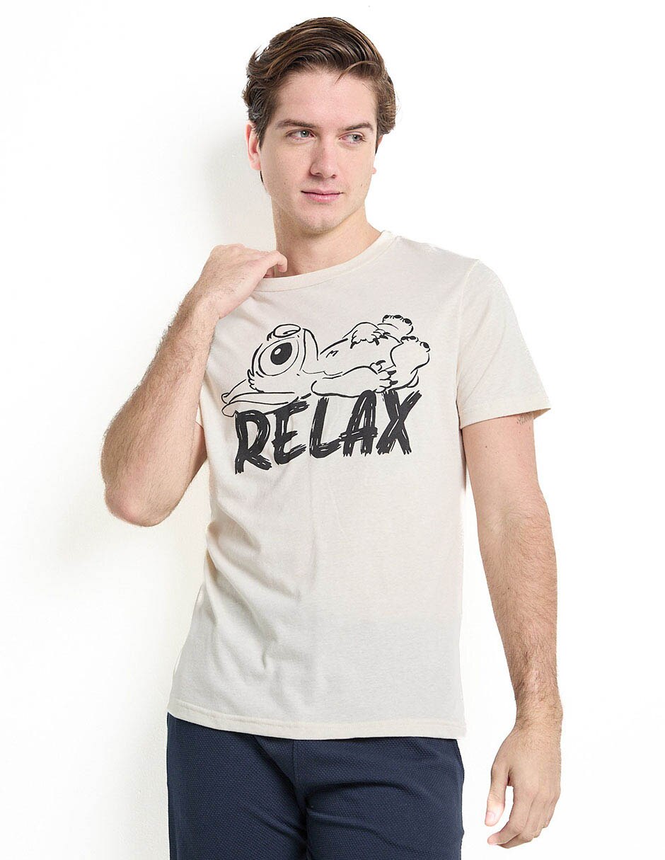 Playera pijama para hombre de algodón