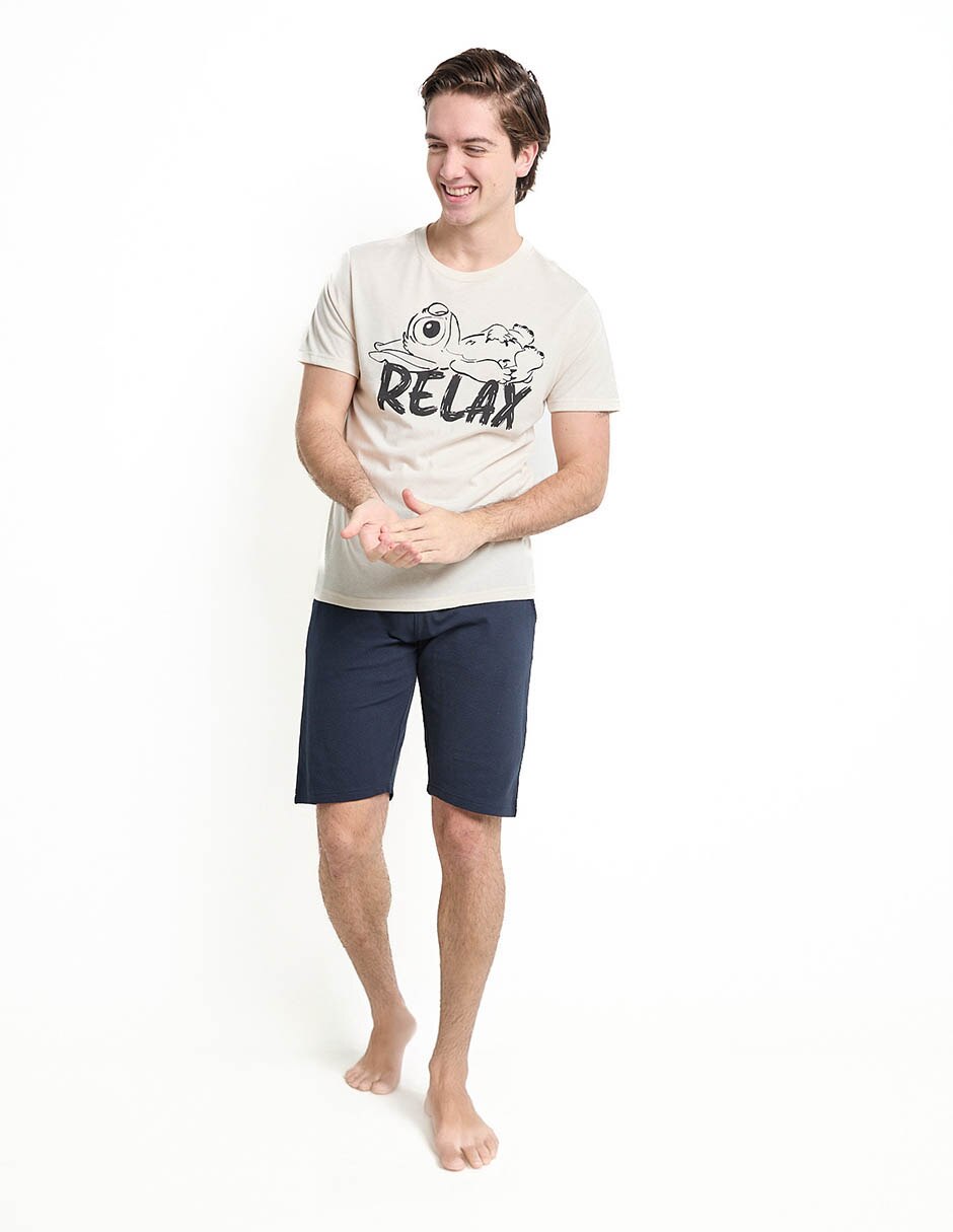 Playera pijama para hombre de algodón 3