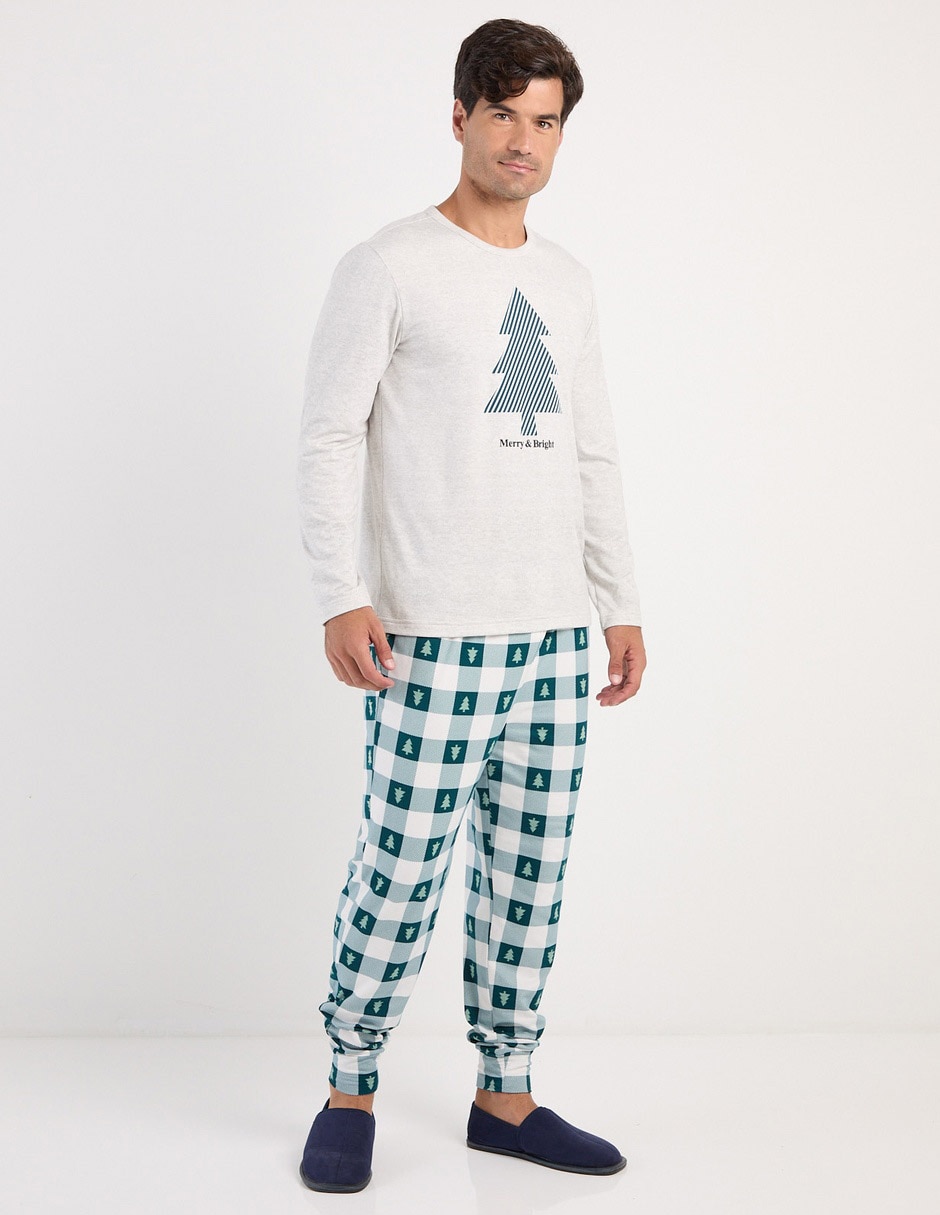 Conjunto pijama navideño para hombre
