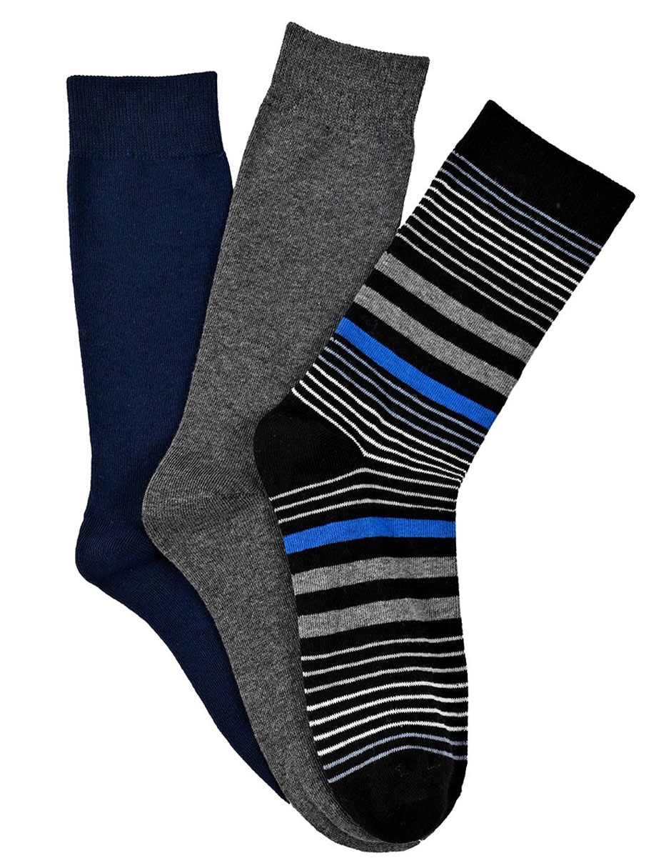 Set de calcetín comfort para hombre 3 pares