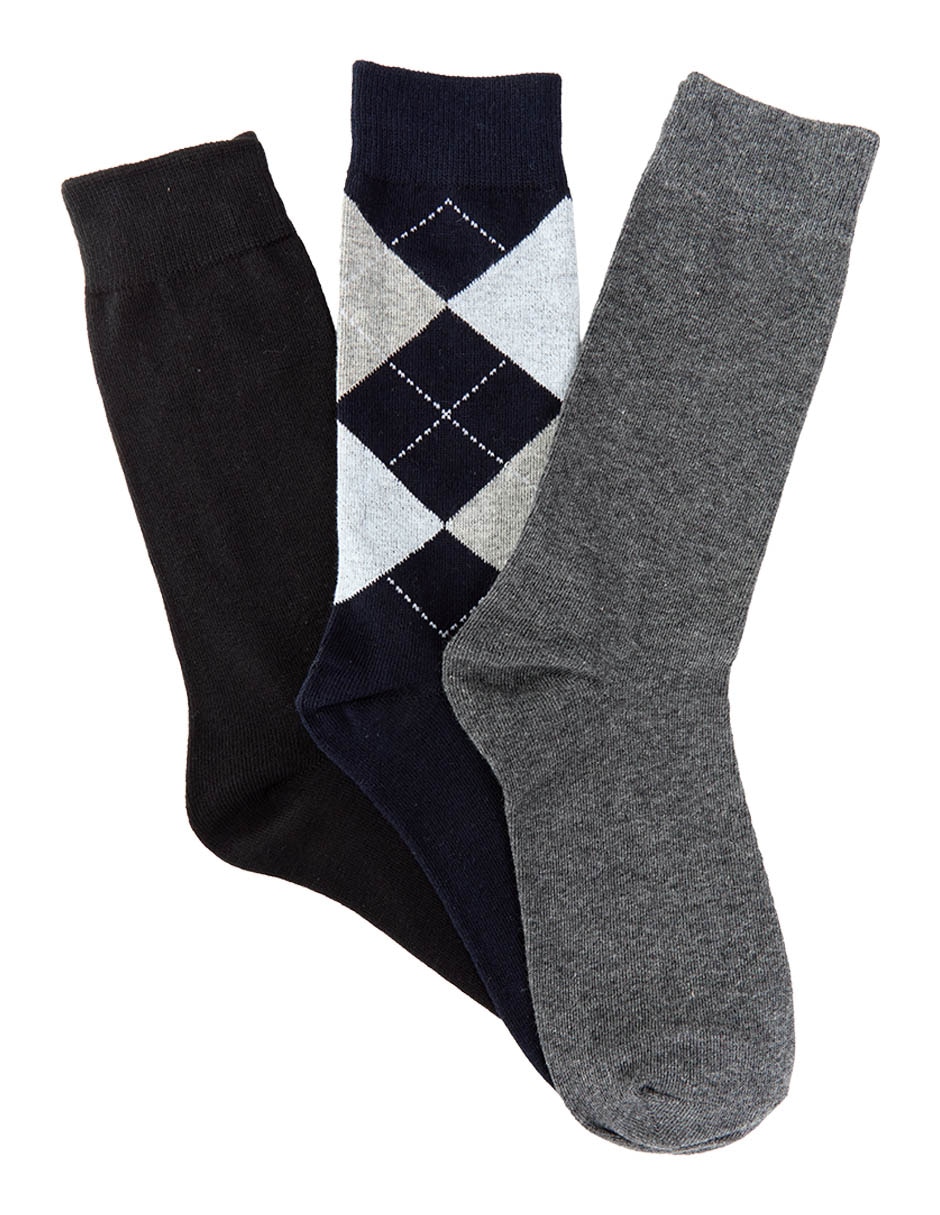 Set de calcetín comfort para hombre 3 pares