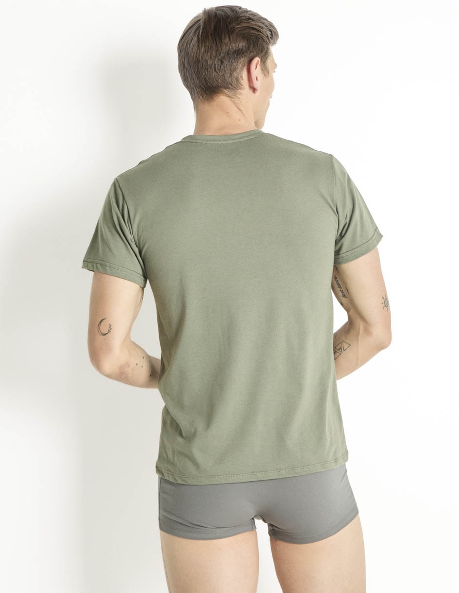 Playera cuello v para hombre 2