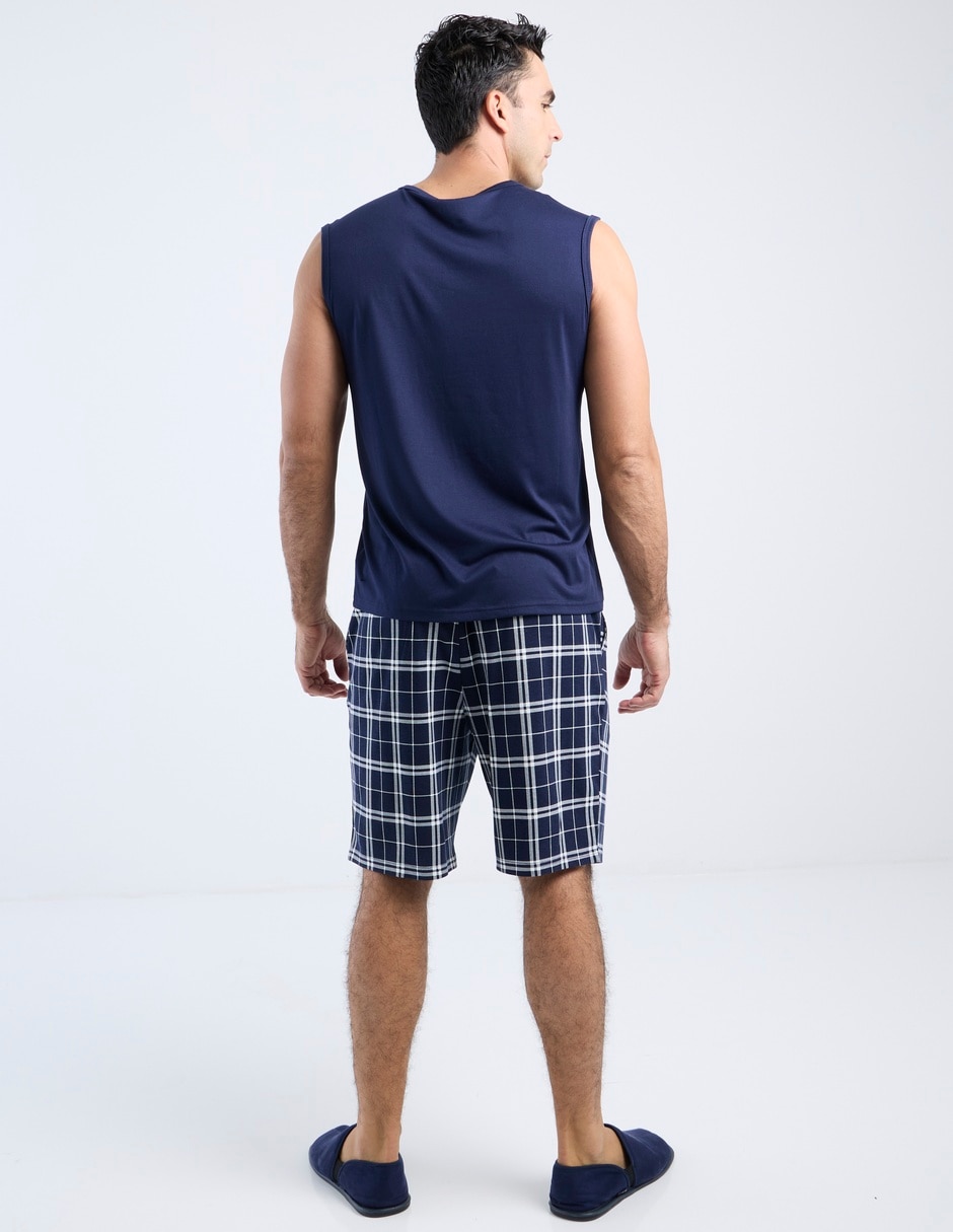 PIJAMA WEEKEND CABALLE, M, AZUL MARINO